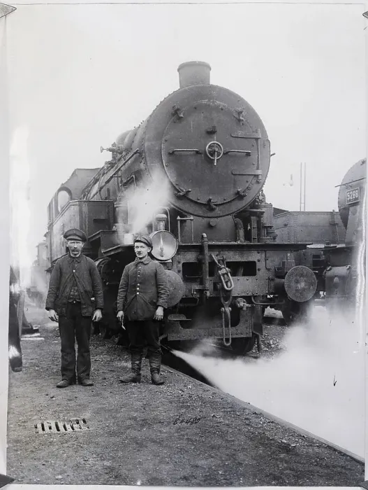 Framed Print : German Locomotives Turned Over To Allies Framed Print : German Locomotives Turned Over To Allies