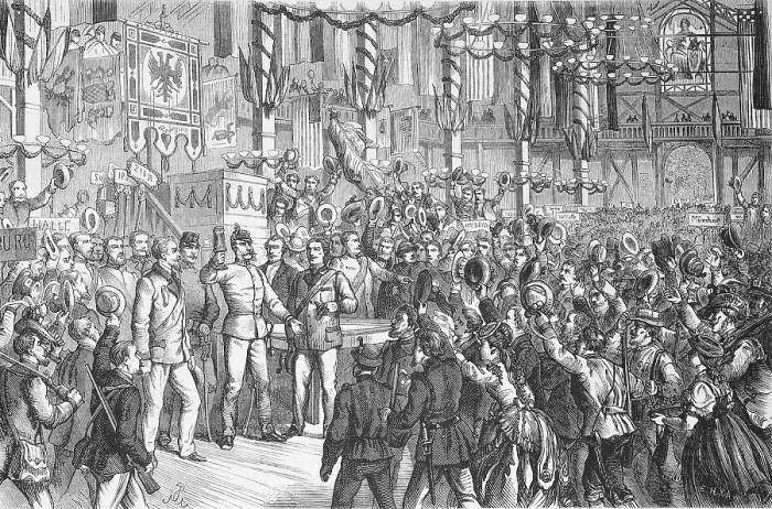 Framed Print : The third German National Rifle Festival, Schuetzenfest 1868, the Emperor's visit to the festival hall in Vienna, Austria, historical, digitally restored reproduction of a 19th century original, exact original date unknown Framed Print : The third German National Rifle Festival, Schuetzenfest 1868, the Emperor's visit to the festival hall in Vienna, Austria, historical, digitally restored reproduction of a 19th century original, exact original date unknown