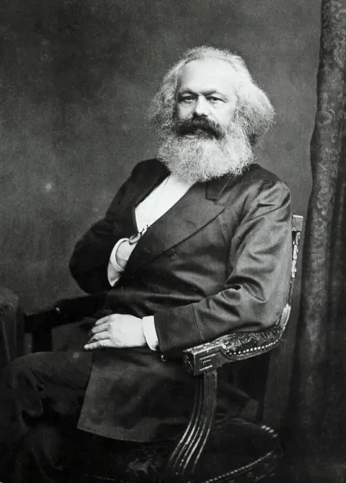 Framed Print : German Political Philosopher Karl Marx Sitting Framed Print : German Political Philosopher Karl Marx Sitting