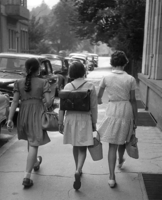 Framed Print : German Schoolgirls Framed Print : German Schoolgirls