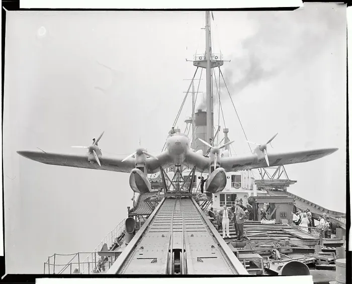 Framed Print : German Seaplane Poised for Take-Off 1937 Framed Print : German Seaplane Poised for Take-Off 1937