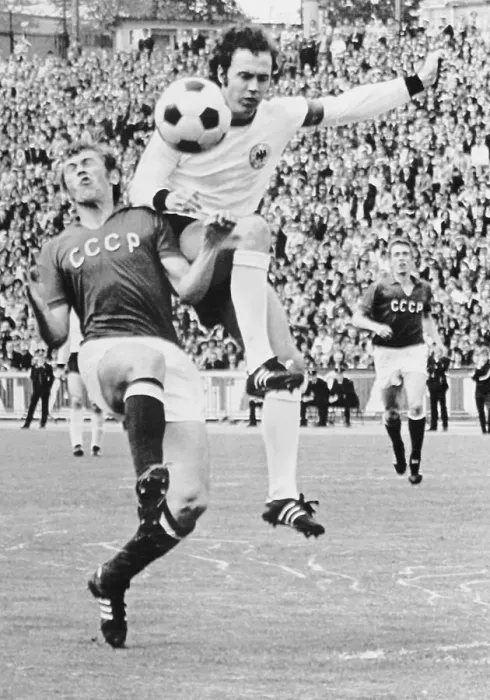 Framed Print : German Soccer Player Hitting Soviet Framed Print : German Soccer Player Hitting Soviet