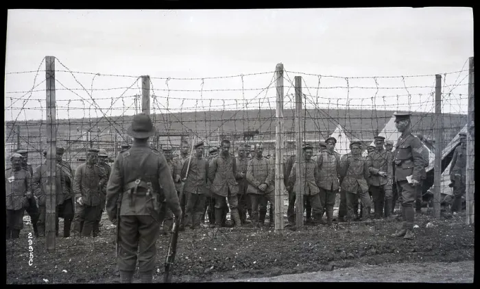 Framed Print : German Soldiers Behind Barbed Wire Framed Print : German Soldiers Behind Barbed Wire