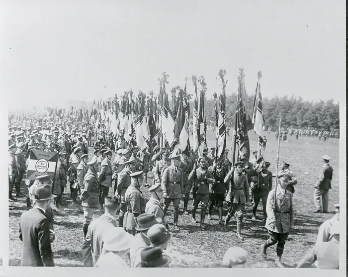 Framed Print : German Soldiers Marching With Flags Framed Print : German Soldiers Marching With Flags