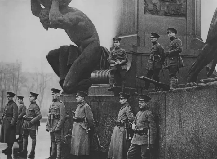 Framed Print : German Soldiers at The Reichstag Framed Print : German Soldiers at The Reichstag