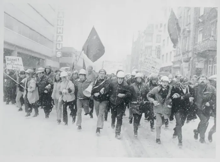 Framed Print : German Students Demonstration Framed Print : German Students Demonstration