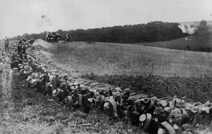 Framed Print : German Trenches Framed Print : German Trenches