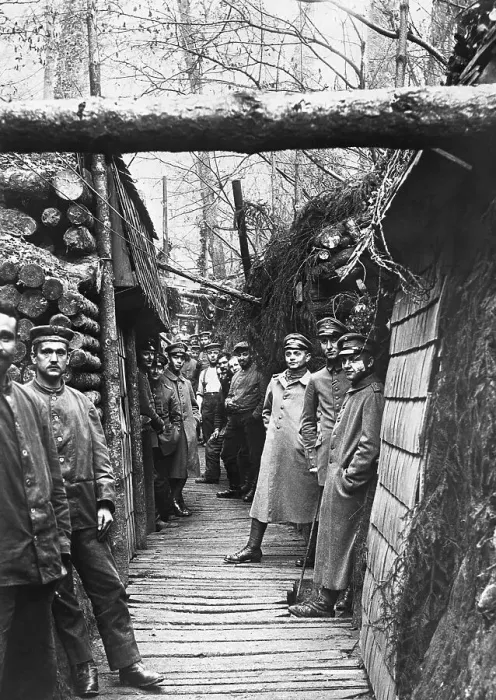 Framed Print : German Trenches on the Western Front