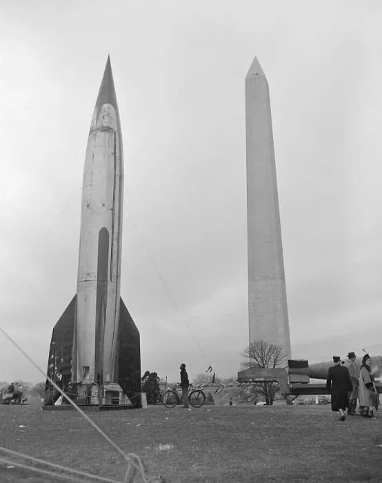 Framed Print : German V-2 Rocket on Display at Washington Monument Framed Print : German V-2 Rocket on Display at Washington Monument