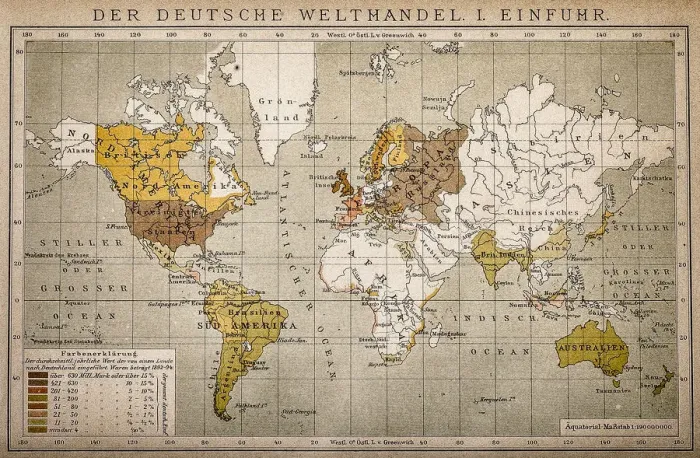 Framed Print : The German World Trade Import
