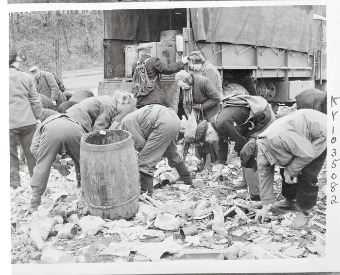 Framed Print : Germans Scavenging in Dump Framed Print : Germans Scavenging in Dump