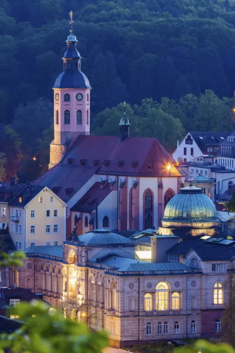 Framed Print : Germany, Baden-Wurttemberg, Baden-Baden, Illuminated Stiftskirche Framed Print : Germany, Baden-Wurttemberg, Baden-Baden, Illuminated Stiftskirche