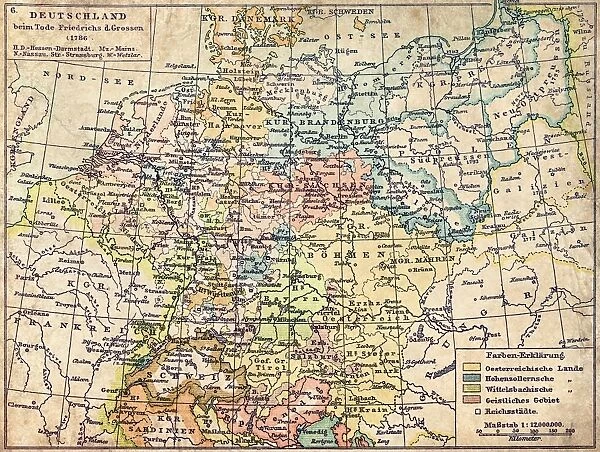 Germany map from 1786