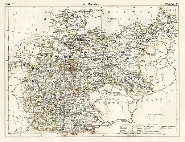 Germany map 1884