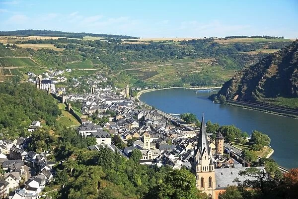 Germany, Rhineland-Palatinate (Rheinland-Pfalz), Oberwesel, Upper Middle Rhine Valley, UNESCO World Heritage