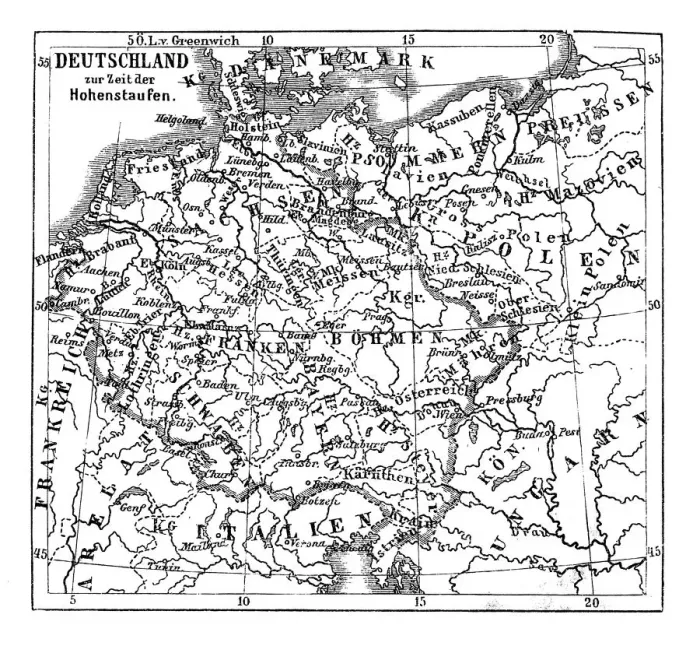 Framed Print : Germany at the time of the Staufer, also known as the House of Staufen, or of Hohenstaufen Framed Print : Germany at the time of the Staufer, also known as the House of Staufen, or of Hohenstaufen