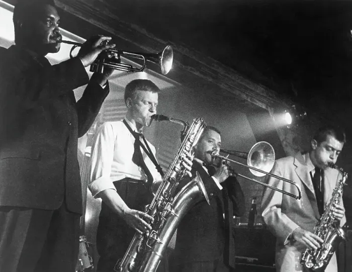 Framed Print : Gerry Mulligan in Scene from I Want to Live Framed Print : Gerry Mulligan in Scene from I Want to Live