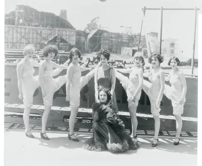 Framed Print : Gertrude Olmstead Posing with Dancers Framed Print : Gertrude Olmstead Posing with Dancers