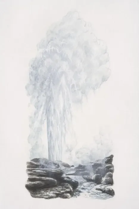 Framed Print : Geyser, hot water spouting out of ground Framed Print : Geyser, hot water spouting out of ground