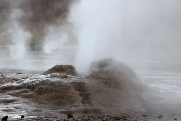 Framed Print : Geyser, vent releasing steam, El Tatio, the highest geyser field in the world, Antofagasta, on the edge of the Atacama Desert, Chile Framed Print : Geyser, vent releasing steam, El Tatio, the highest geyser field in the world, Antofagasta, on the edge of the Atacama Desert, Chile