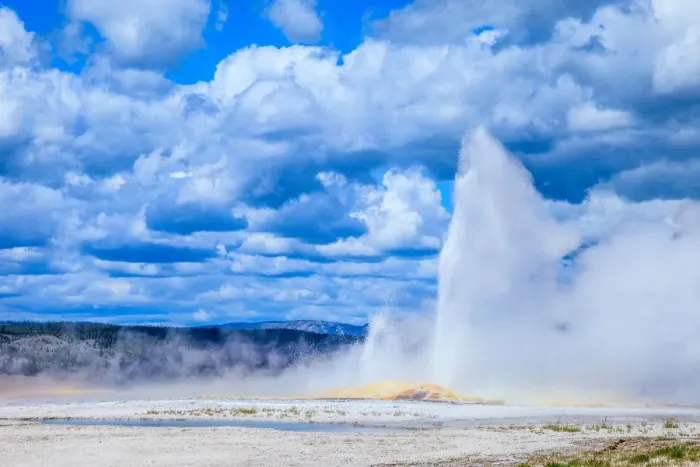 Framed Print : Geysers of Lower Geyser Basin Framed Print : Geysers of Lower Geyser Basin