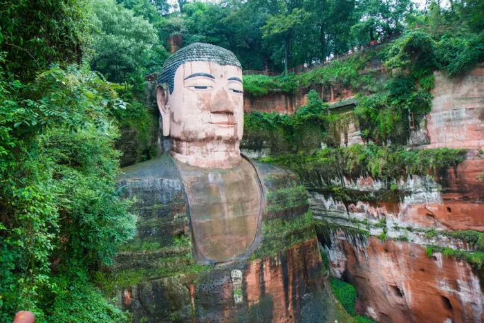 Framed Print : Gian Buddha, LeShan, SiChuan, China Framed Print : Gian Buddha, LeShan, SiChuan, China