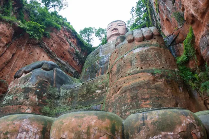Framed Print : Gian Buddha, LeShan, SiChuan, China