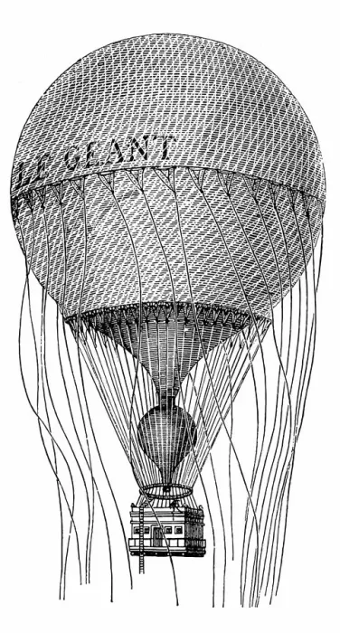 Framed Print : The Giant. Antique illustration of The Giant balloon Framed Print : The Giant. Antique illustration of The Giant balloon