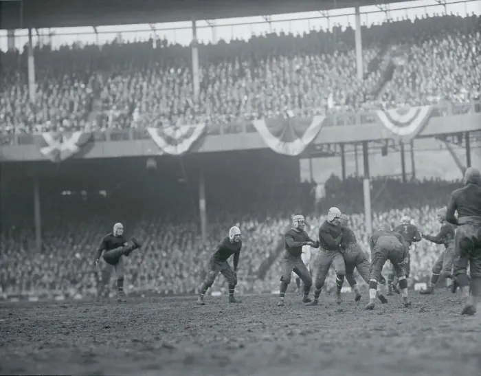 Framed Print : Giants and Bears Football Players at the Polo Grounds Framed Print : Giants and Bears Football Players at the Polo Grounds