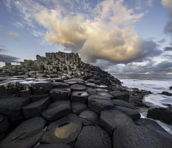 Giants Causeway during sunrise in Autumn