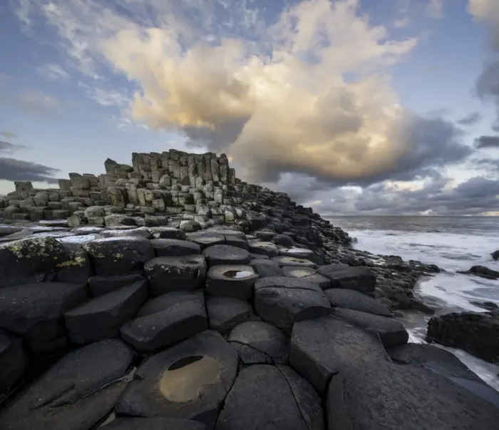 Framed Print : Giants Causeway during sunrise in Autumn Framed Print : Giants Causeway during sunrise in Autumn