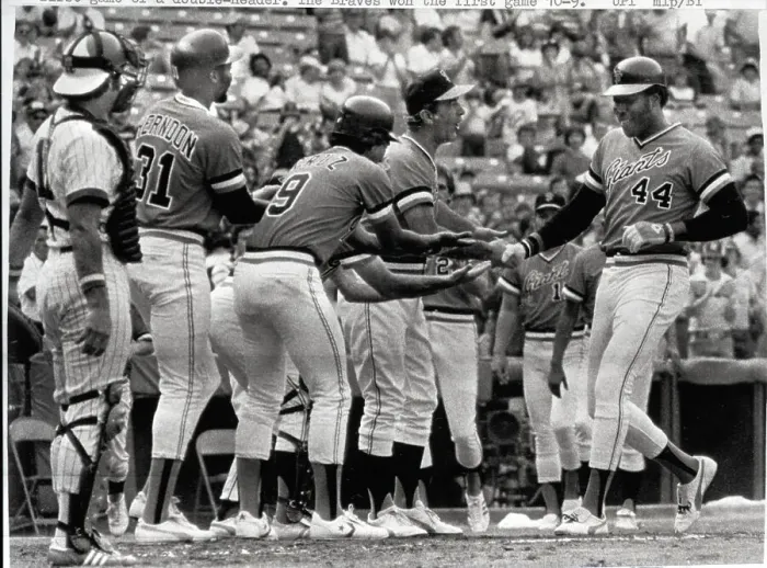 Framed Print : Giants Greeting Willie Mccovey @ Plate Framed Print : Giants Greeting Willie Mccovey @ Plate