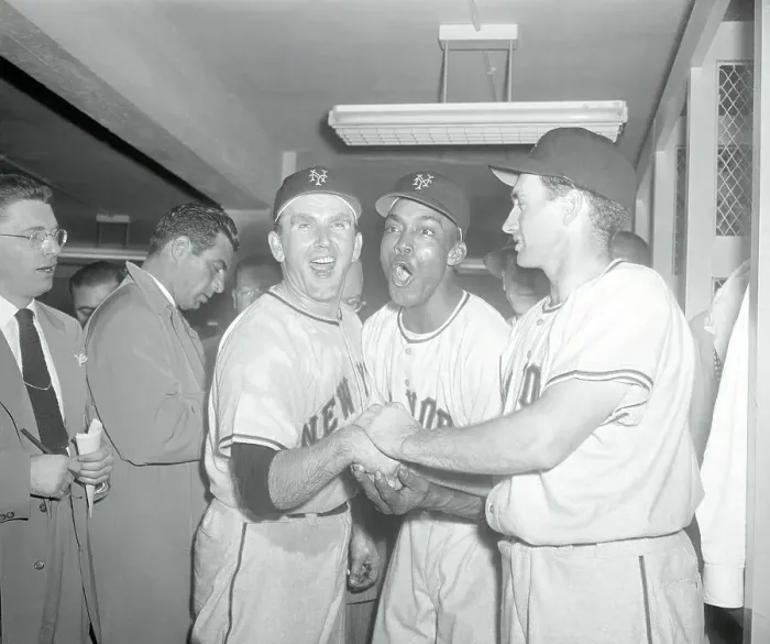 Framed Print : Giants Players Celebrating Framed Print : Giants Players Celebrating