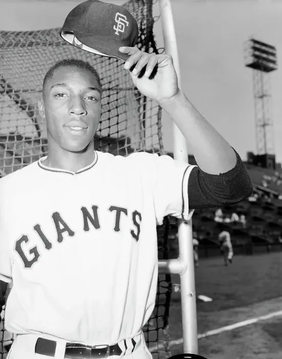 Framed Print : Giants Rookie Willie McCovey Doffing Cap Framed Print : Giants Rookie Willie McCovey Doffing Cap
