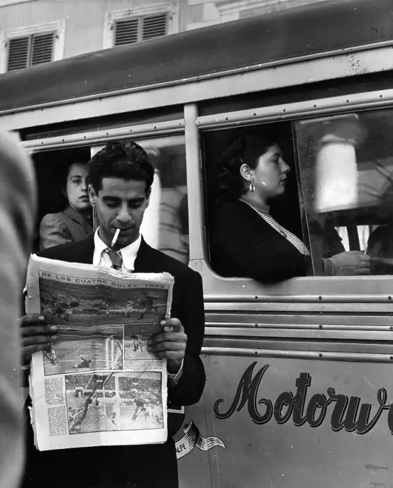 Framed Print : Gibraltar. 8th May 1944: A man reading a newspaper in the street in Gibraltar Framed Print : Gibraltar. 8th May 1944: A man reading a newspaper in the street in Gibraltar