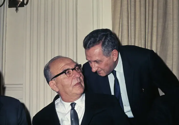 Framed Print : Gideon Rafael And Levi Eshkol