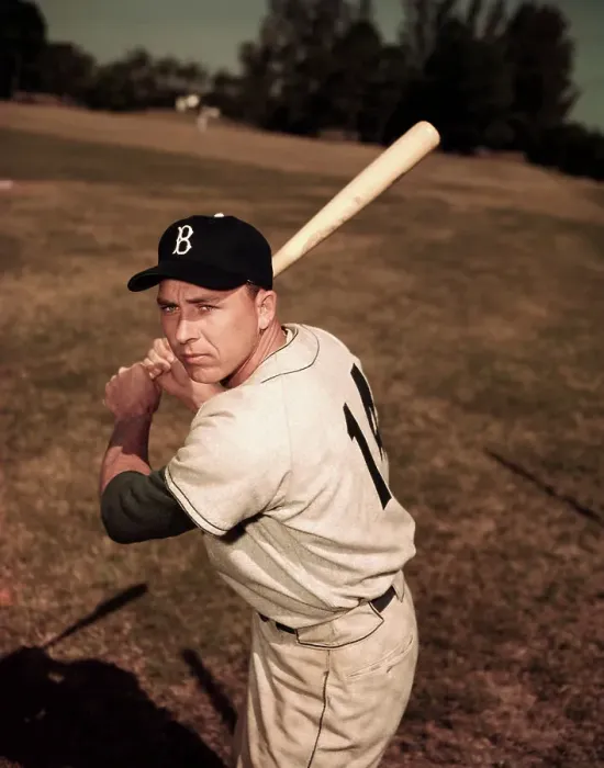 Framed Print : Gil Hodges in Position to Hit Baseball Framed Print : Gil Hodges in Position to Hit Baseball