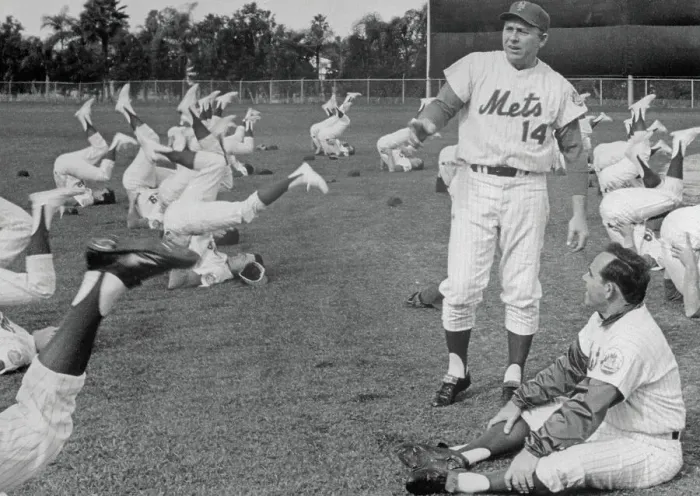 Framed Print : Gil Hodges Watching NY Mets in Training Framed Print : Gil Hodges Watching NY Mets in Training