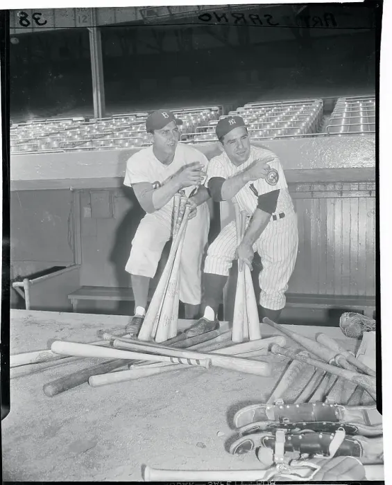 Framed Print : Gil Hodges and Yogi Berra Posing with Bats Framed Print : Gil Hodges and Yogi Berra Posing with Bats