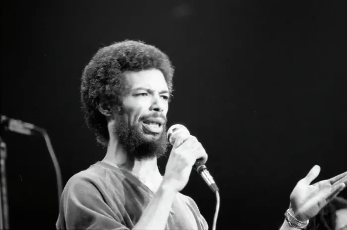 Framed Print : Gil Scott-Heron Performing Framed Print : Gil Scott-Heron Performing