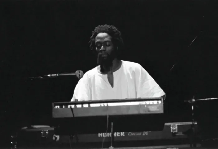 Framed Print : Gil Scott-Heron Performing (Brian Jackson in Image) Framed Print : Gil Scott-Heron Performing (Brian Jackson in Image)
