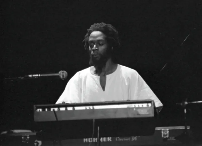 Framed Print : Gil Scott-Heron Performing (Brian Jackson in Image) Framed Print : Gil Scott-Heron Performing (Brian Jackson in Image)