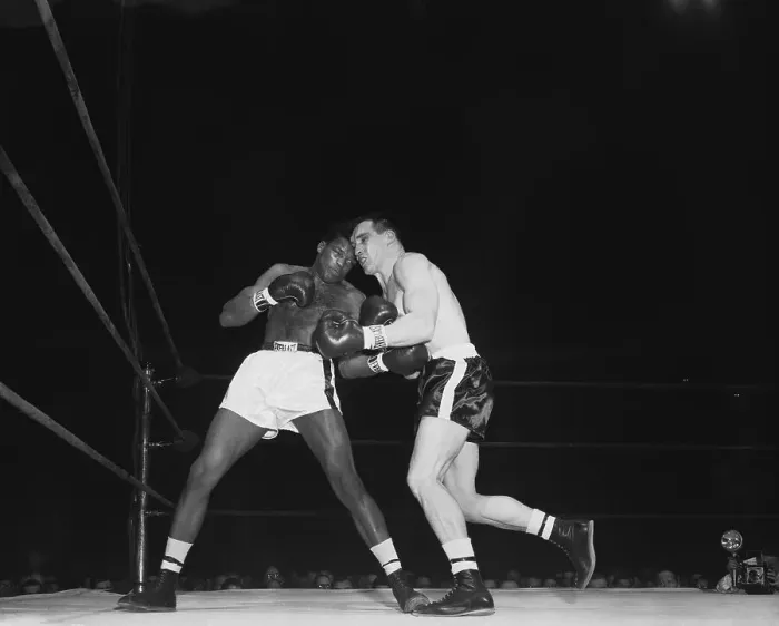 Framed Print : Gil Turner and Gene Fullmer in Boxing Match Framed Print : Gil Turner and Gene Fullmer in Boxing Match