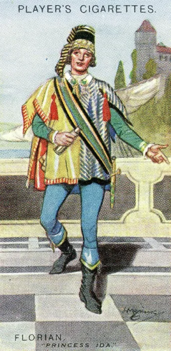 Framed Print : Gilbert and Sullivan production of Princess Ida, on Player's Cigarettes tobacco card, 1925