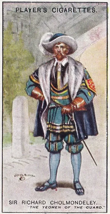 Framed Print : Gilbert and Sullivan production of Yeoman of the Guard on Player's Cigarettes tobacco card, 1925 Framed Print : Gilbert and Sullivan production of Yeoman of the Guard on Player's Cigarettes tobacco card, 1925
