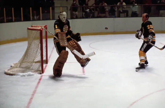 Framed Print : Gilles Gilbert Guarding the Net During Hockey Action Framed Print : Gilles Gilbert Guarding the Net During Hockey Action