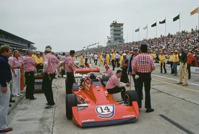 Framed Print : Gilmore Racing Team At Indianapolis 500, 1978 Framed Print : Gilmore Racing Team At Indianapolis 500, 1978