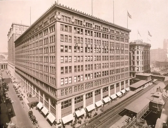 Framed Print : Gimbel Brothers Department Store in New York City