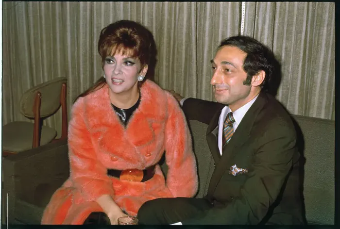 Framed Print : Gina Lollobrigida and Beau Together Framed Print : Gina Lollobrigida and Beau Together