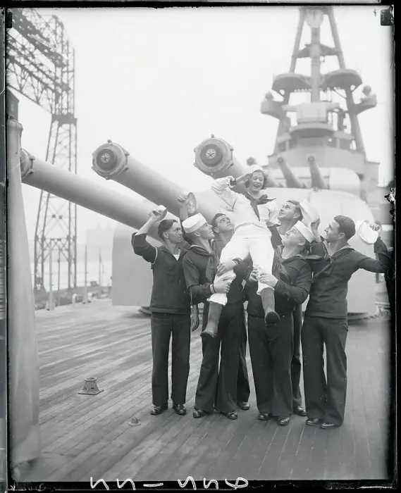 Framed Print : Ginger Rogers Carried by Sailors Framed Print : Ginger Rogers Carried by Sailors
